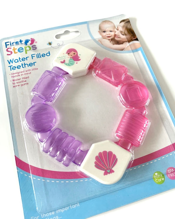Picture of FS656: PINK WATER FILLED SOFT TEETHER RING